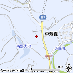 芳養清川線周辺の地図