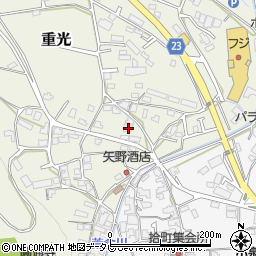 愛媛県伊予郡砥部町重光220周辺の地図