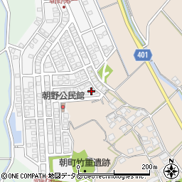 福岡県宗像市朝野234周辺の地図