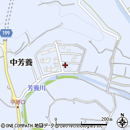 和歌山県田辺市中芳養2124-17周辺の地図