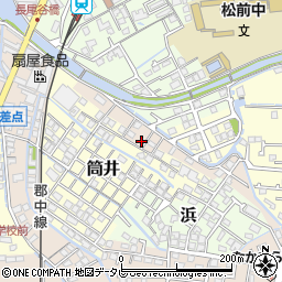 愛媛県伊予郡松前町北黒田556-5周辺の地図