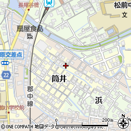 愛媛県伊予郡松前町筒井1066-7周辺の地図