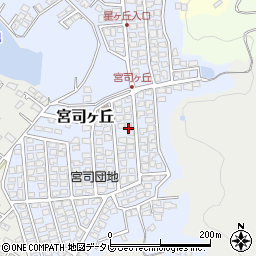 福岡県福津市宮司ヶ丘17-27周辺の地図