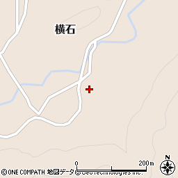 徳島県那賀町（那賀郡）横石（長野）周辺の地図