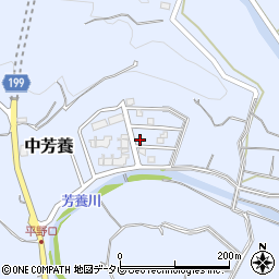 和歌山県田辺市中芳養2124-18周辺の地図