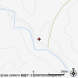 和歌山県田辺市中辺路町大内川833周辺の地図