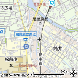 愛媛県伊予郡松前町北黒田576-1周辺の地図