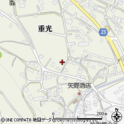 愛媛県伊予郡砥部町重光129周辺の地図