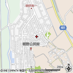 福岡県宗像市朝野210周辺の地図
