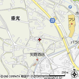 愛媛県伊予郡砥部町重光224周辺の地図