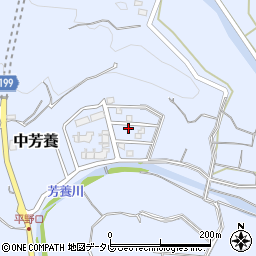 和歌山県田辺市中芳養2124-28周辺の地図