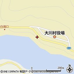 大川局前周辺の地図