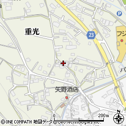 愛媛県伊予郡砥部町重光周辺の地図