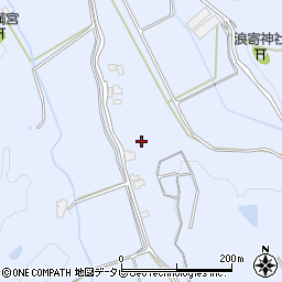 福岡県宗像市名残周辺の地図