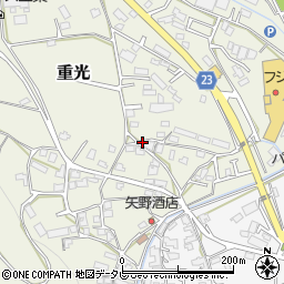 愛媛県砥部町（伊予郡）重光周辺の地図