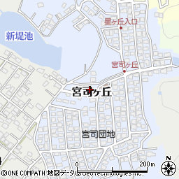 福岡県福津市宮司ヶ丘14-5周辺の地図