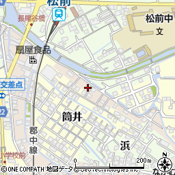 愛媛県伊予郡松前町北黒田558-2周辺の地図