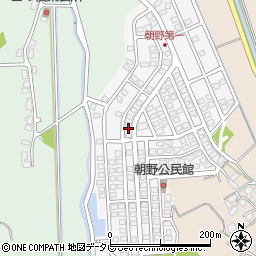 福岡県宗像市朝野185周辺の地図