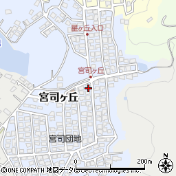 福岡県福津市宮司ヶ丘17-22周辺の地図