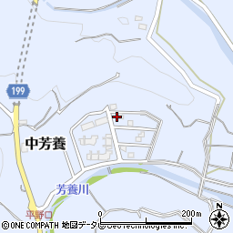 和歌山県田辺市中芳養2124-44周辺の地図
