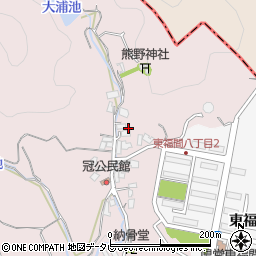 福岡県福津市手光121周辺の地図