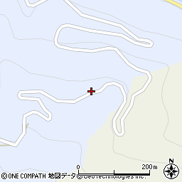 高知県土佐郡大川村下小南川48周辺の地図