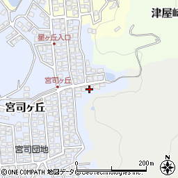 福岡県福津市宮司ヶ丘19-10周辺の地図