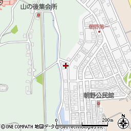 福岡県宗像市朝野277周辺の地図