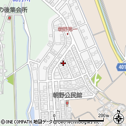福岡県宗像市朝野171周辺の地図