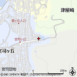 福岡県福津市宮司ヶ丘20-22周辺の地図