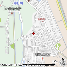 福岡県宗像市朝野201周辺の地図