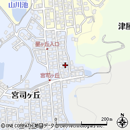 福岡県福津市宮司ヶ丘21-34周辺の地図