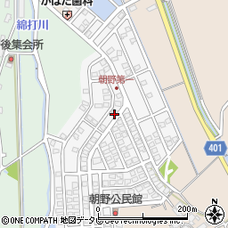 福岡県宗像市朝野133周辺の地図