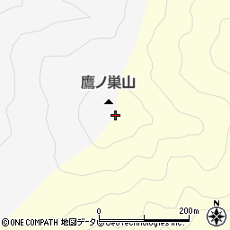 鷹ノ巣山周辺の地図