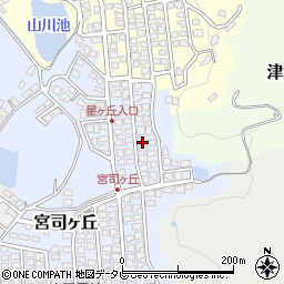 福岡県福津市宮司ヶ丘21-8周辺の地図