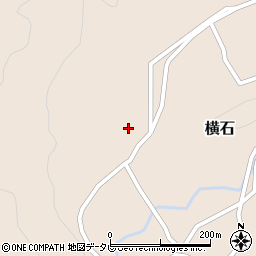 徳島県那賀町（那賀郡）横石（上傍示）周辺の地図
