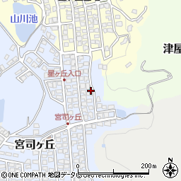 福岡県福津市宮司ヶ丘21周辺の地図