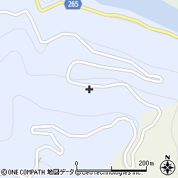 高知県土佐郡大川村下小南川71周辺の地図