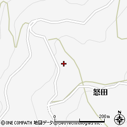 高知県長岡郡大豊町怒田496周辺の地図