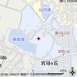 福岡県福津市宮司ヶ丘29周辺の地図