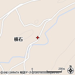 徳島県那賀郡那賀町横石石原周辺の地図