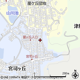 福岡県福津市宮司ヶ丘21-27周辺の地図