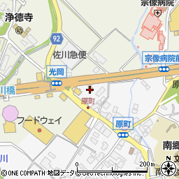 福岡県宗像市原町309周辺の地図