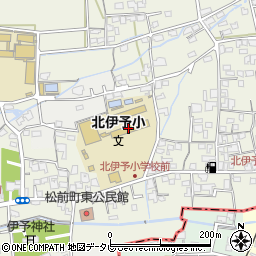 松前町立北伊予小学校周辺の地図