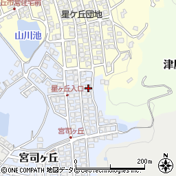 福岡県福津市宮司ヶ丘21-25周辺の地図