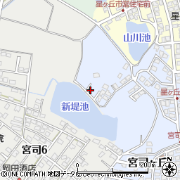 福岡県福津市宮司ヶ丘244-1周辺の地図