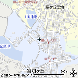 福岡県福津市宮司ヶ丘24周辺の地図