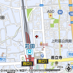 苅田駅前郵便局周辺の地図