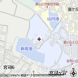 福岡県福津市宮司ヶ丘30周辺の地図