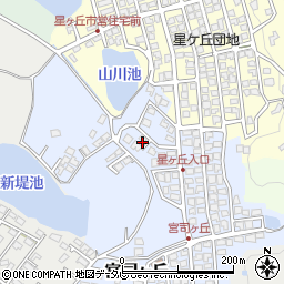 福岡県福津市宮司ヶ丘24-15周辺の地図